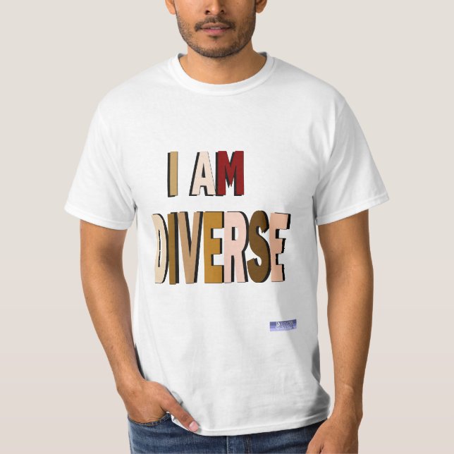 Ich bin T-Shirt mit unterschiedlichem Wert (Vorderseite)