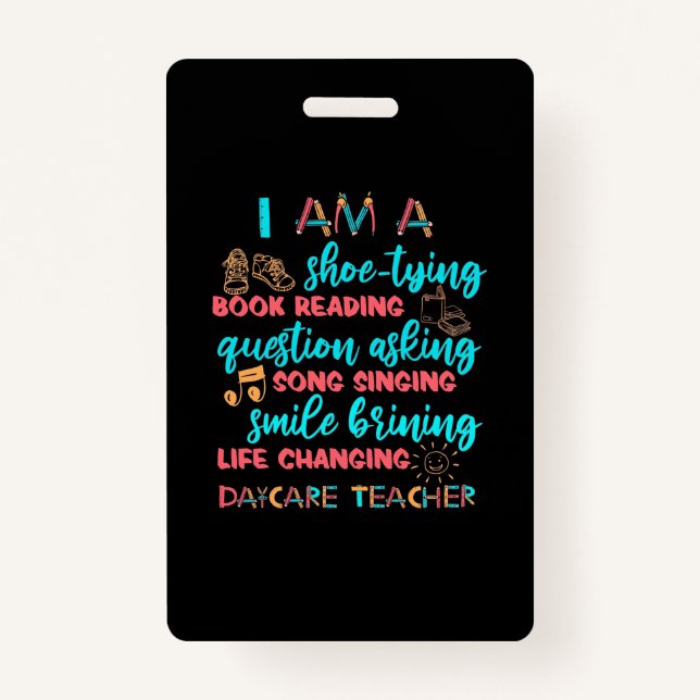 Ich bin Tageslehrer Ausweis (Vorderseite)