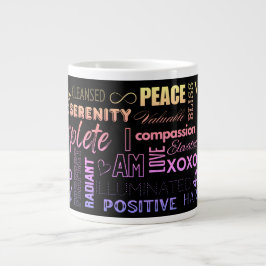 Ich BIN TÄGLICH Erinnerung Inspiration High-Vibe W Jumbo-Tasse
