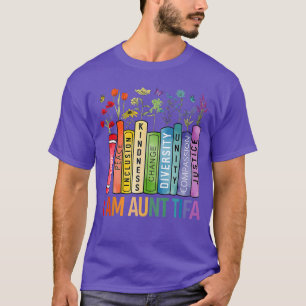 Ich bin Tante Tifa Menschenrechte Floral Frauen Mä T-Shirt