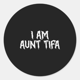 Ich bin Tante Tifa Tante Tifa Lustige Tante Tifa D Runder Aufkleber