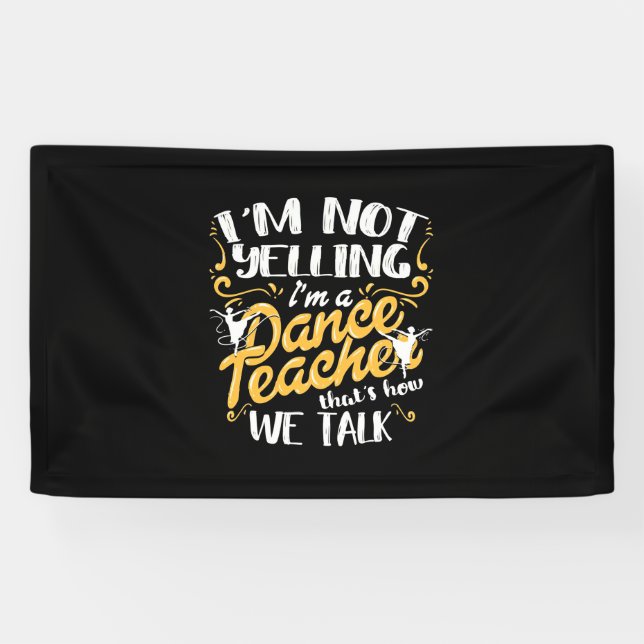 Ich bin Tanzlehrer Banner (Horizontal)