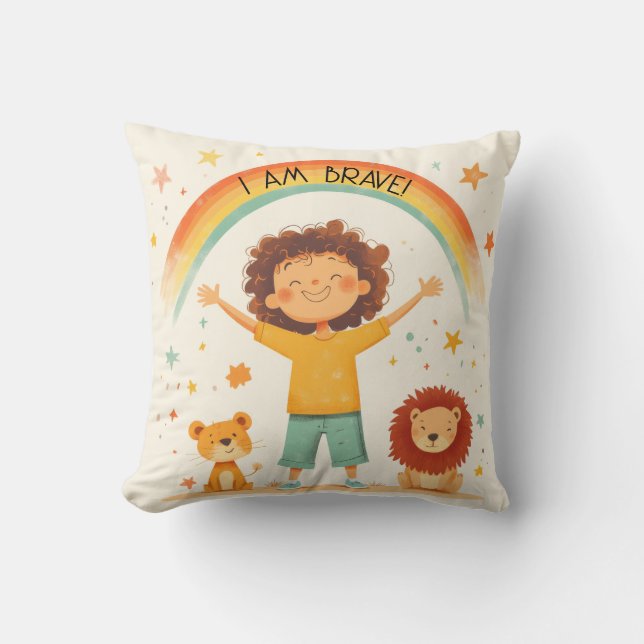 Ich bin tapfer - Kindernachweis Kissen (Vorderseite)