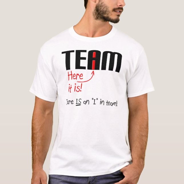 Ich bin Team Funny T - Shirt (Vorderseite)