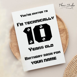Ich bin technisch gesehen... Jahre alt Leap Year B Einladung