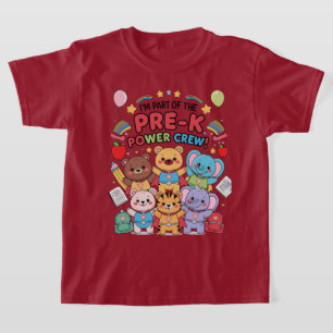 "Ich bin Teil der Pre-K Power Crew!" - Kinder T-Shirt