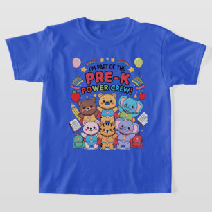 "Ich bin Teil der Pre-K Power-Crew!" – Kinder T-Shirt