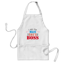 Ich bin Tha Man, aber sie ist die BOSS - Funny Schürze