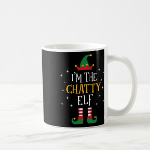 Ich bin The Chatty Elf T Shirt Funny Xmas Geschenk Kaffeetasse