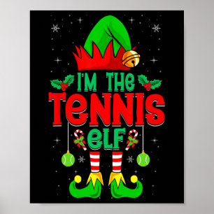 Ich bin The Tennis Elf - Xmas Party Tennis Player  Poster