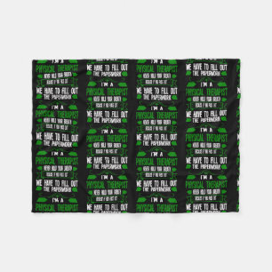 Ich bin Therapeutin Fleecedecke