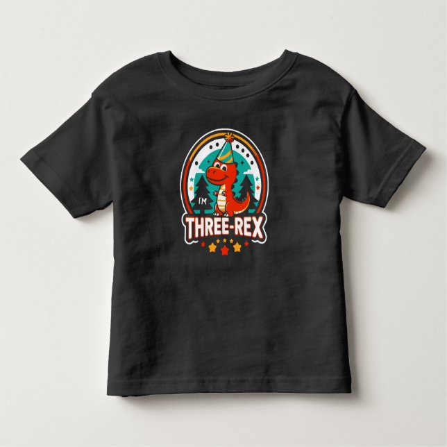 Ich bin Three Rex Niedlich Dinosaurier für das 3.  Kleinkind T-shirt (Vorderseite)