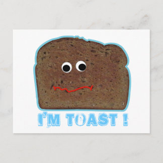 Ich bin Toast! Parodie humorvolle Postkarte