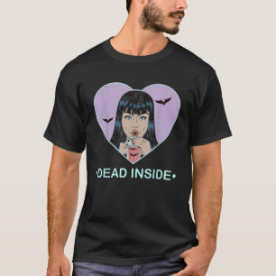 Ich bin tot im Inneren Vampir-Mädchen Pastel-Goth T-Shirt