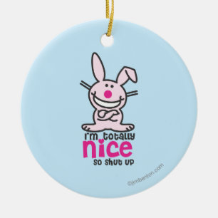 Ich bin total Nizza Keramik Ornament