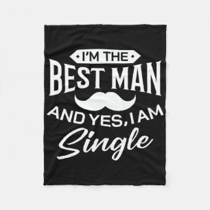 Ich bin Trauzeuge Hochzeit Trauzeuge Funny Bridal Fleecedecke