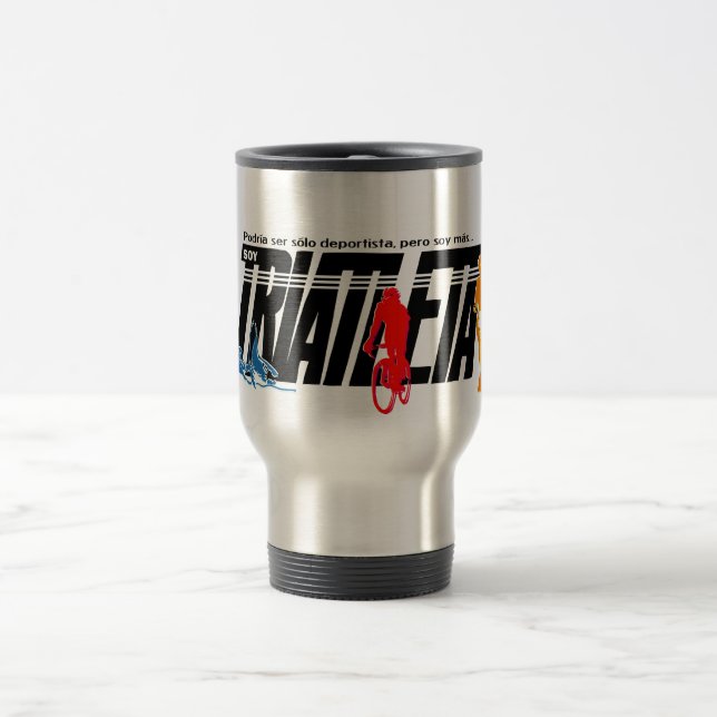 Ich bin Triathlet Reisebecher (Mittel)