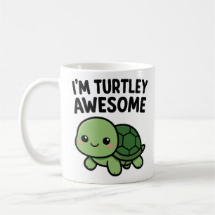 Ich bin Turtle-y Großartig Süße Schildkröte Pun Gr Kaffeetasse