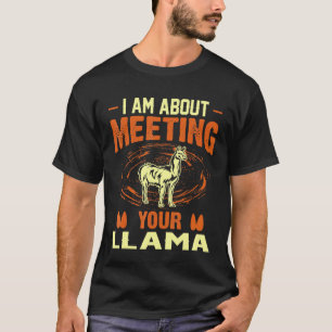 Ich bin über das Treffen mit Ihrem Lama T T-Shirt