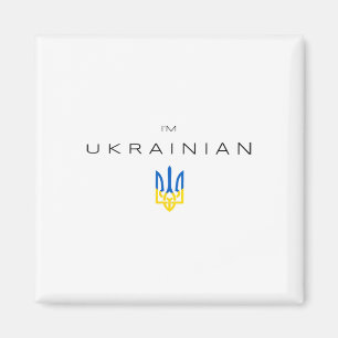Ich bin Ukrainer - Ich bin aus der Ukraine Dreizac Magnet