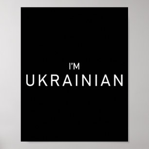 Ich bin Ukrainer Ukraine Patriotisch Stolz Ukraine Poster