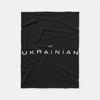 Ich bin Ukrainerin Fleecedecke