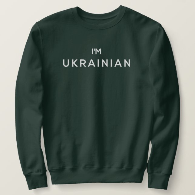 Ich bin Ukrainerin Zelensky Sweatshirt (Design vorne)