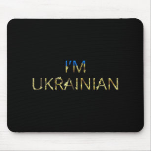 Ich bin ukrainische Ukraine Sonnenblume Retro Ukra Mousepad