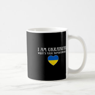 Ich bin ukrainisches Hemd, ich stehe mit der Ukrai Kaffeetasse