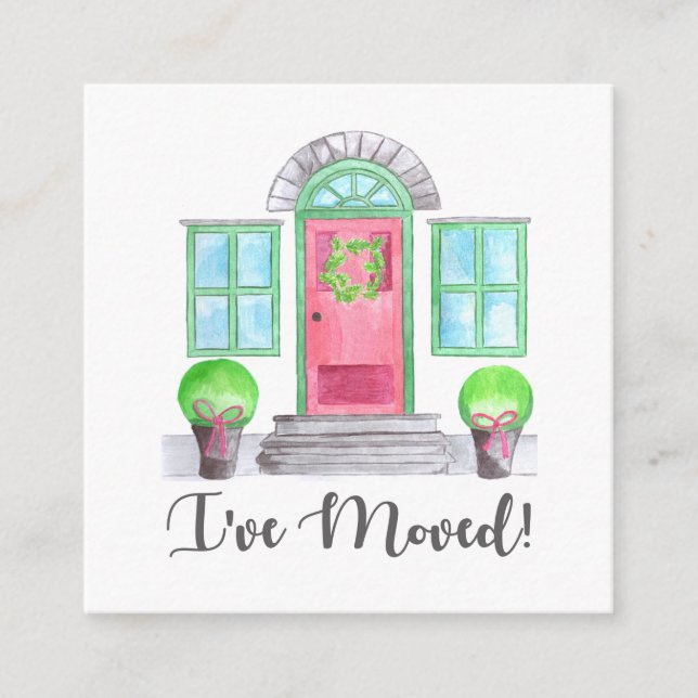 Ich bin umgezogen! WeihnachtsZuhause Begleitkarte (Vorderseite)