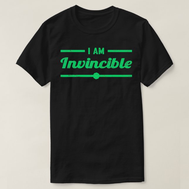 Ich bin unbesiegbar T-Shirt (Design vorne)