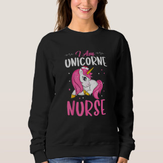 Ich bin Unicorne Nurse International Nurses Da Sweatshirt