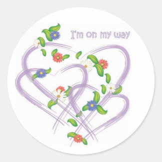 Ich bin unterwegs aufkleber