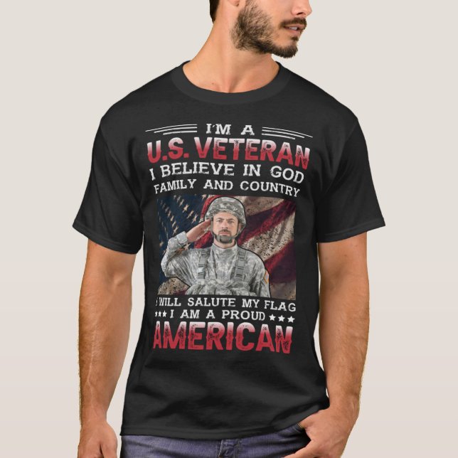 Ich bin US-Veteran T-Shirt (Vorderseite)
