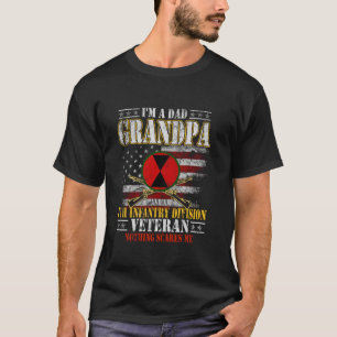 Ich bin Vater Opa 7. Infanterie Division Veteran F T-Shirt