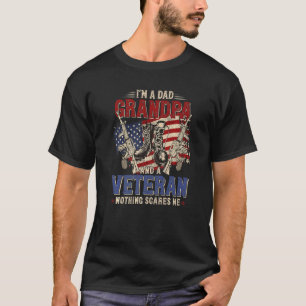 Ich bin Vater Opa und ein Veteran Stolz uns Vetera T-Shirt