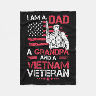 Ich bin Vater, Opa und ein vietnamesischer Veteran Fleecedecke