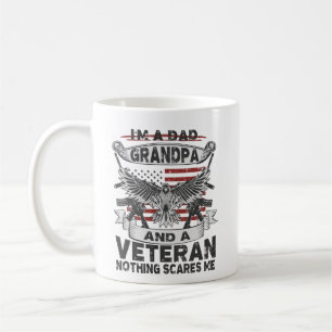 Ich bin Vater Opa und Veteran Kaffeetasse