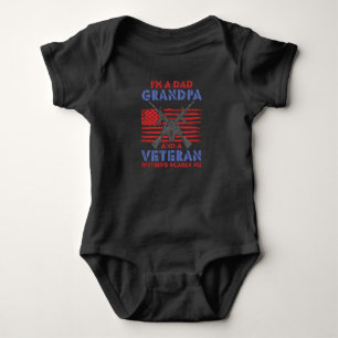 Ich bin Vater Opa und Veteran - Veteran Held Baby Strampler