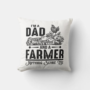 Ich bin Vater und Bauer   Landwirtschaft Kissen