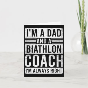 Ich bin Vater und Biathlon-Trainer, ich habe immer Karte