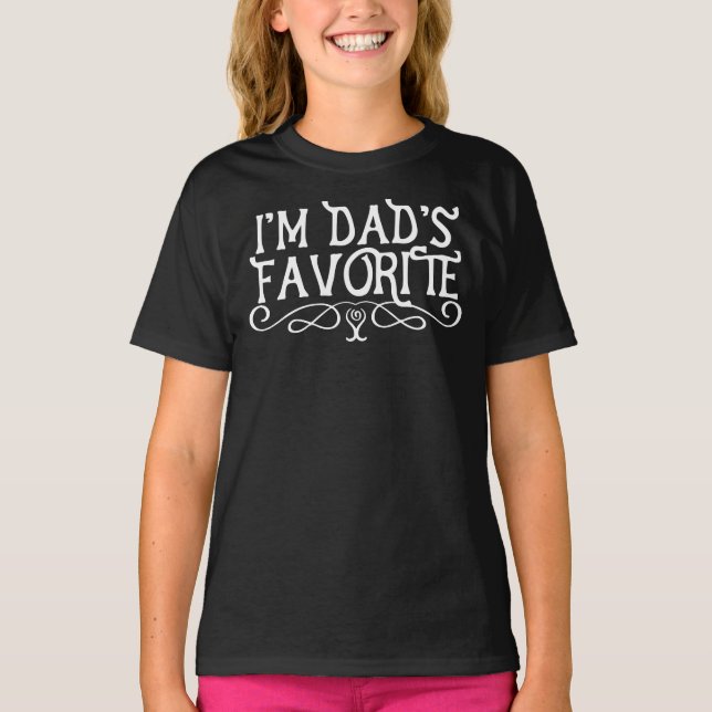 Ich bin Vaters Lieblingsdunkel T-Shirt (Vorderseite)