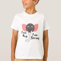Ich bin Veg Ich bin starke Elefant Animal Boy Kids