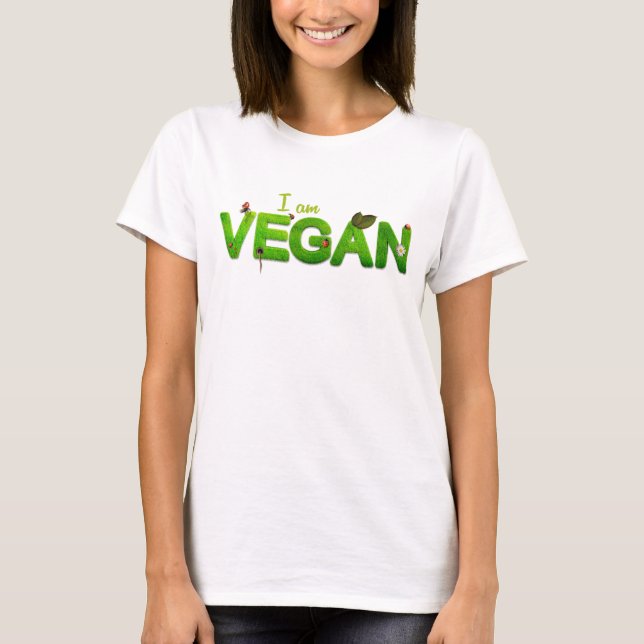 Ich bin Vegan T-Shirt (Vorderseite)