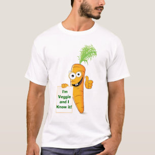 Ich bin Veggie und ich kenne es! Karotten-T - T-Shirt
