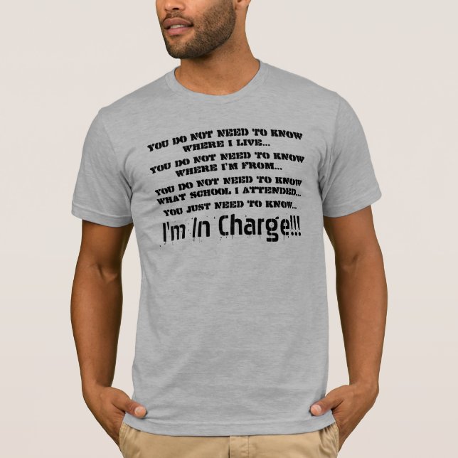 Ich bin verantwortlich T-Shirt (Vorderseite)