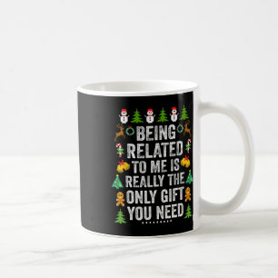 Ich bin verbunden mit meiner Fun Weihnachtsfamilie Kaffeetasse