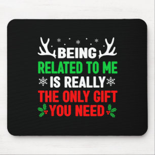 Ich bin verbunden mit mir Spaß Weihnachten Frauen Mousepad