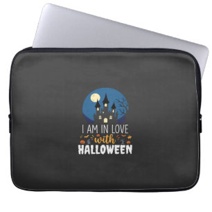 Ich bin verliebt in Halloween Spukschloss_1 Laptopschutzhülle