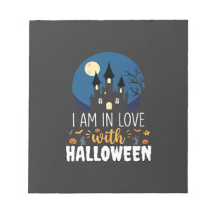 Ich bin verliebt in Halloween Spukschloss_1 Notizblock